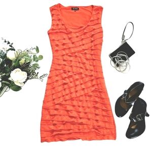 Max Edition Women's Mini Dress Size Medium Red Bodycon Bandage Party Summer